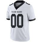 Custom L.Raiders Football Jerseys Team Player or Personalized Design Your Own Name for Men's Women's Youth Jerseys Black