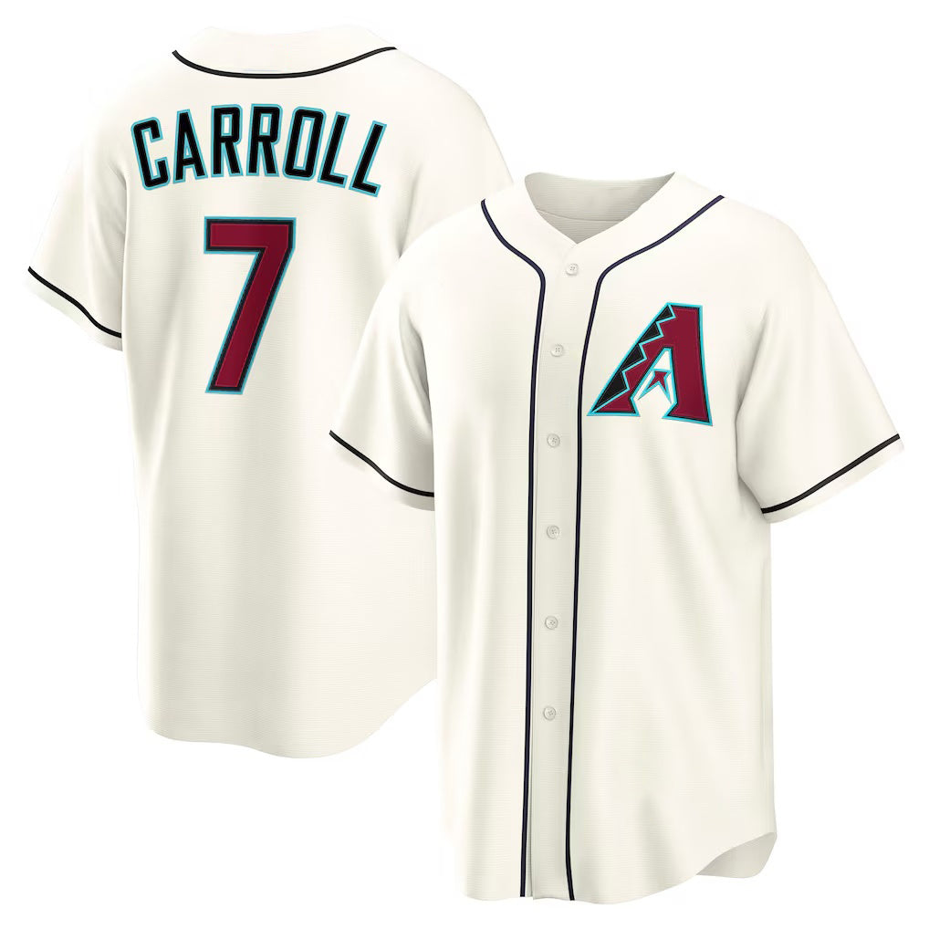 Arizona Diamondbacks #7 Corbin Carroll Cream MAROU Home Replica Jersey