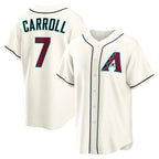 Arizona Diamondbacks #7 Corbin Carroll Cream MAROU Home Replica Jersey