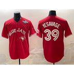 Toronto Blue Jays #39 Trey Yesavage Red MAROU 2025 World Series Cool Base Stitched Jersey