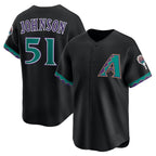 Arizona Diamondbacks #51 Randy Johnson Black MAROU Throwback Cooperstown Collection Limited Jersey