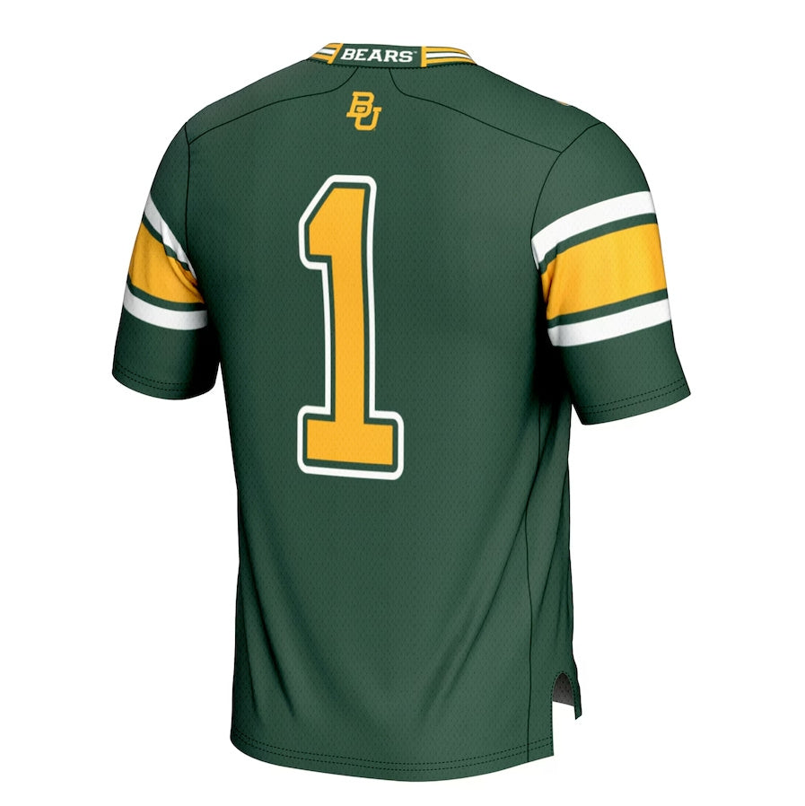 B.Bears #1 Playre Football Game Jersey - Green Stitched American College Jerseys