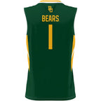 B.Bears #1 Player Lightweight Basketball Jersey - Green Stitched American College Jerseys