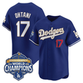 Shohei Ohtani Los Angeles Dodgers Royal 24-25 Back To Back World Series Champions Baseball Jersey