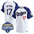 Los Angeles Dodgers White Blue 2025 Back-To-Back World Series Baseball Jerseys