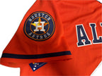 Men's Houston Astros #44 Yordan Alvarez Orange Team Logo Fashion Stitched 2022 World Series Champions Patch Baseball Jerseys