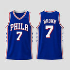 2026 PH.76ers #7 Jaylen Brown Royal Stitched American Basketball Jersey