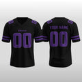 Custom 2026 Minnesota Vikings Black Out Stitched Football Jersey