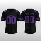 Custom 2026 Minnesota Vikings Black Out Stitched Football Jersey