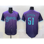 Arizona Diamondbacks #51 Randy Johnson Purple MAROU 2025 City Connect Limited Stitched Jersey