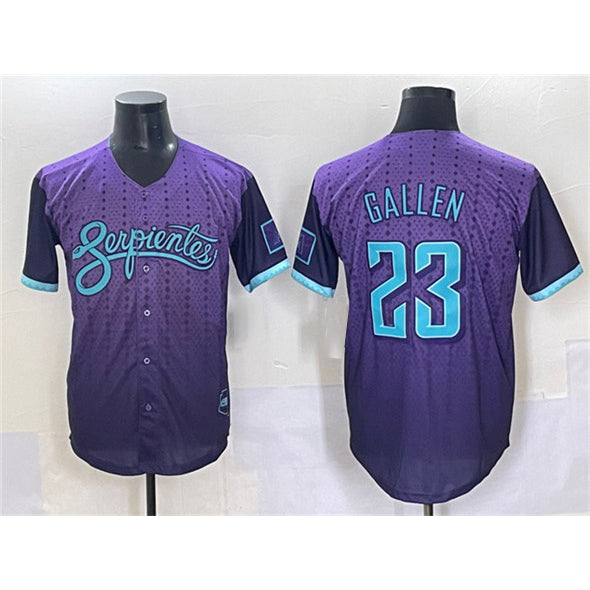 Arizona Diamondbacks #23 Zac Gallen Purple MAROU 2025 City Connect Limited Stitched Jersey