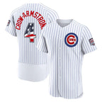 Chicago Cubs #4 Pete Crow-Armstrong USA 250 Fourth of July Home Authentic Jersey - White Puhics