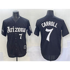 Arizona Diamondbacks #7 Corbin Carroll Black MAROU 'Gothic Desert Fang Edition' Vapor Limited Stitched Jersey