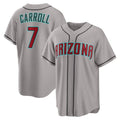 Arizona Diamondbacks #7 Corbin Carroll Gray MAROU Road Replica Jersey