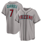Arizona Diamondbacks #7 Corbin Carroll Gray MAROU Road Replica Jersey