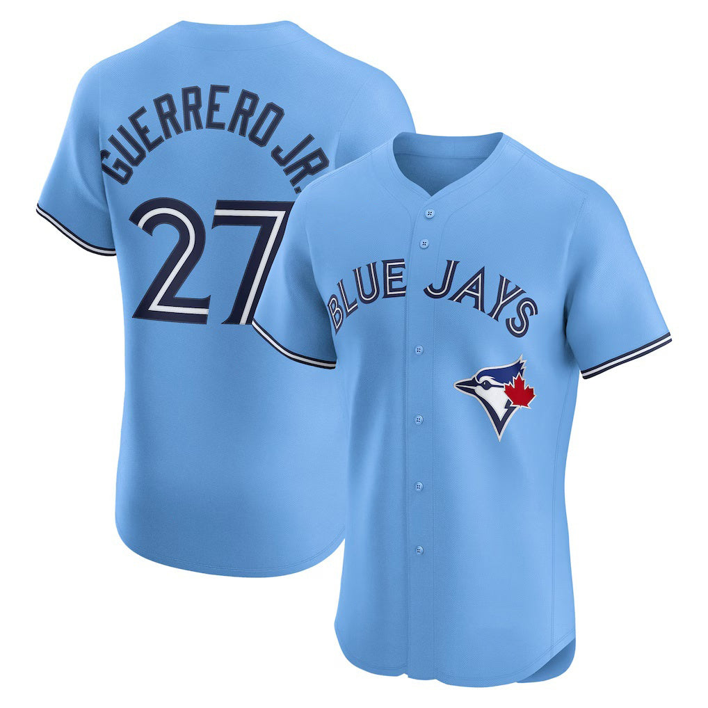 Toronto Blue Jays #27 Vladimir Guerrero Jr. Powder Blue MAROU Alternate 2 Elite Jersey