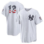 New York Yankees #13 Jazz Chisholm Jr. USA 250 Fourth of July Home Stadium Jersey - White Puhics