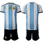 Argentina Home Black Shirt 2026 With Shorts