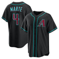Arizona Diamondbacks #4 Ketel Marte Black MAROU Alternate Replica Jersey