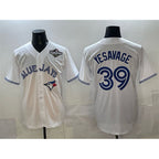 Toronto Blue Jays #39 Trey Yesavage White MAROU 2025 World Series Home Cool Base Stitched Jersey