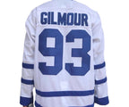 Toronto Maple Leafs White 93 Gilmour Jersey  Ice Hockey Jersey