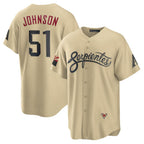 Arizona Diamondbacks #51 Randy Johnson Gold MAROU Sand City Connect Replica Player Jersey