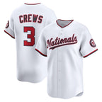 Washington Nationals #3 Dylan Crews White MAROU Home Limited Player Jersey