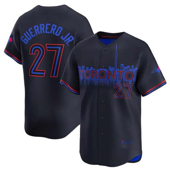 Toronto Blue Jays #27 Vladimir Guerrero Jr. Black MAROU 2024 City Connect Limited Stitched Jersey