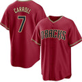 Arizona Diamondbacks #7 Corbin Carroll Red MAROU Cool Base Stitched Jersey