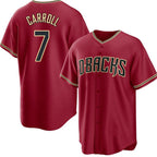 Arizona Diamondbacks #7 Corbin Carroll Red MAROU Cool Base Stitched Jersey