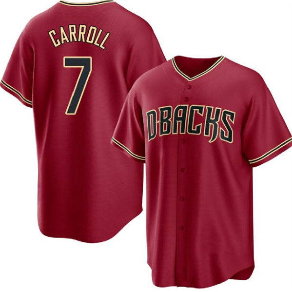 Arizona Diamondbacks #7 Corbin Carroll Red MAROU Cool Base Stitched Jersey