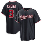 Washington Nationals #3 Dylan Crews Navy MAROU Alternate Replica Jersey