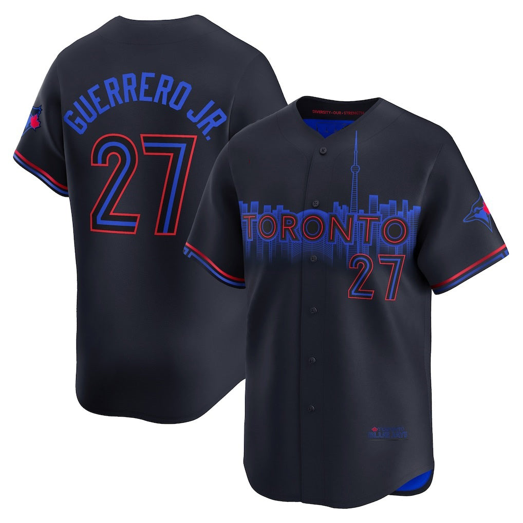 Toronto Blue Jays #27 Vladimir Guerrero Jr. Black MAROU 2024 City Connect Limited Player Jersey