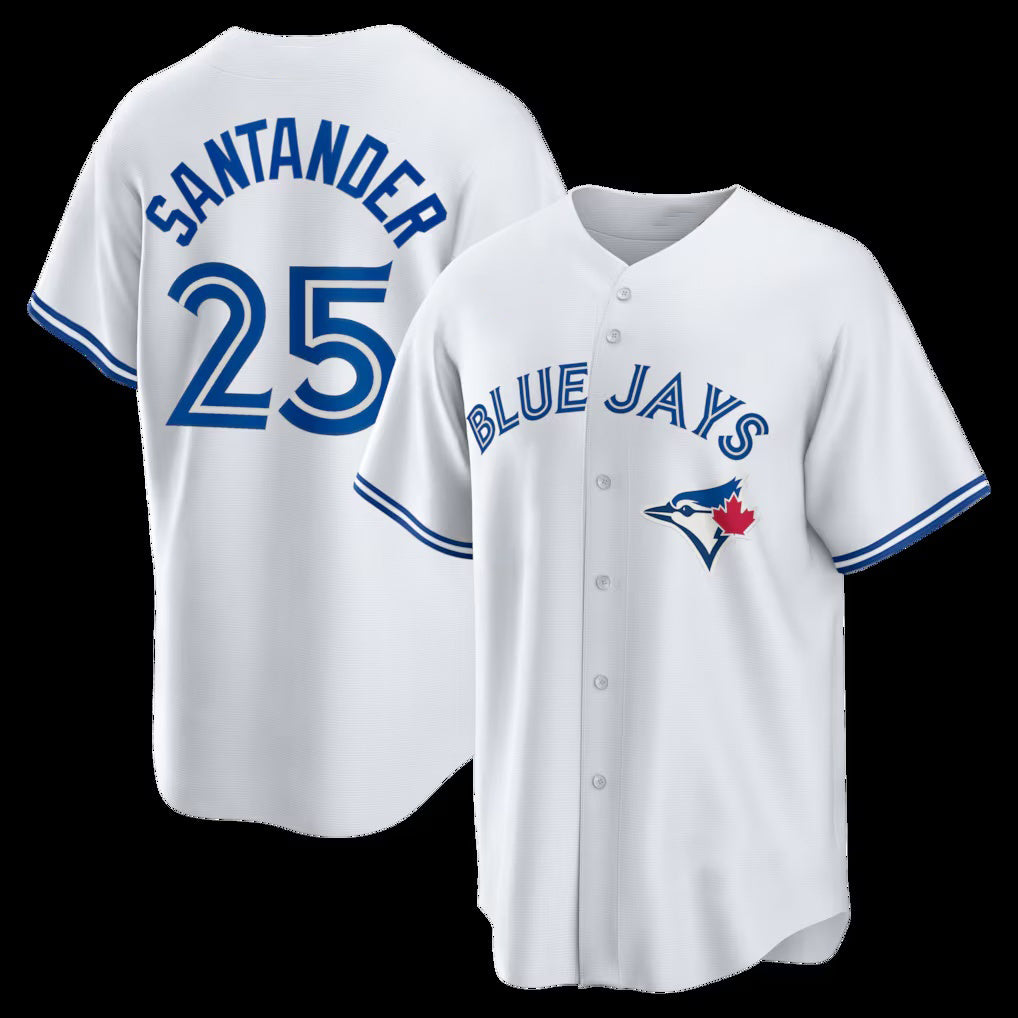 Toronto Blue Jays #25 Anthony Santander White MAROU Home Replica Jersey