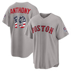 Boston Red Sox #19 Roman Anthony USA 250 Fourth of July Road Stadium Jersey - Gray Puhics