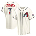 Arizona Diamondbacks #7 Corbin Carroll USA 250 Fourth of July Home Stadium Jersey - Cream Puhics