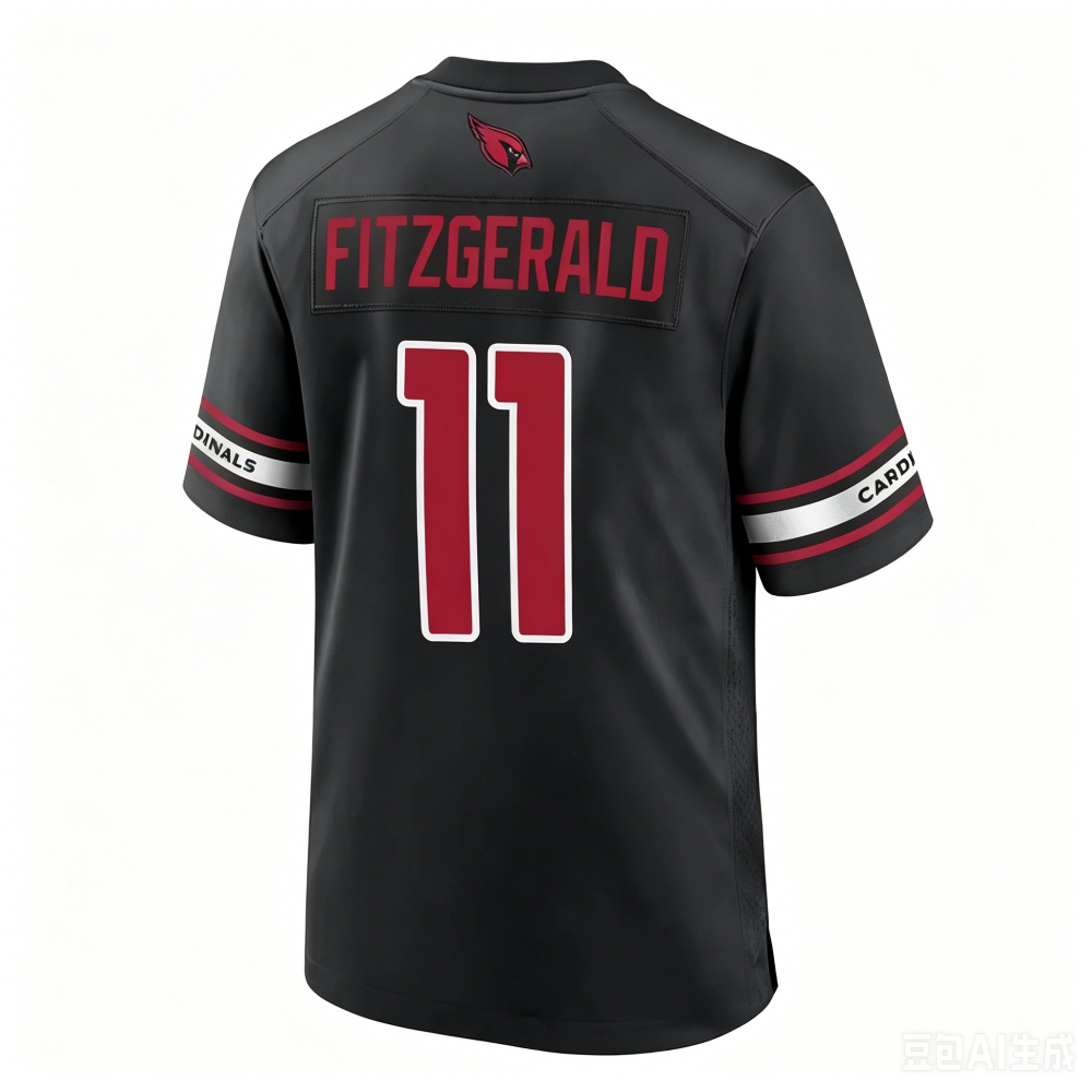 A.Cardinals #11 Larry Fitzgerald Player Black Alternate Game Football Jerseys