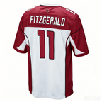 A.Cardinals #11 Larry Fitzgerald Player White Game Football Jerseys