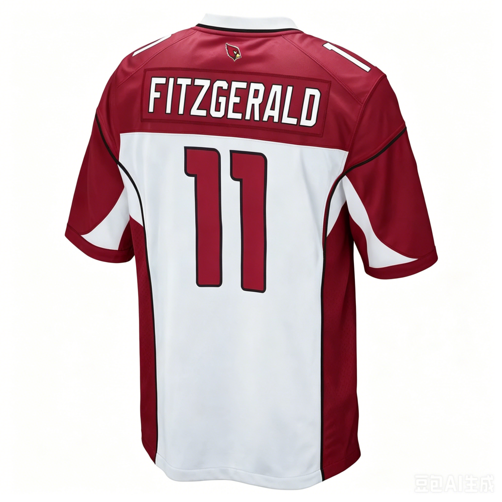 A.Cardinals #11 Larry Fitzgerald Player White Game Football Jerseys
