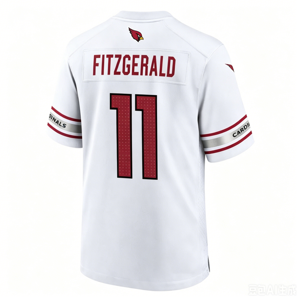 A.Cardinals #11 Larry Fitzgerald Player White Home Game Football Jerseys