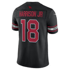 A.Cardinals #18 Marvin Harrison Jr. Black Alternate Vapor F.U.S.E. Stitched Limited Football Jersey
