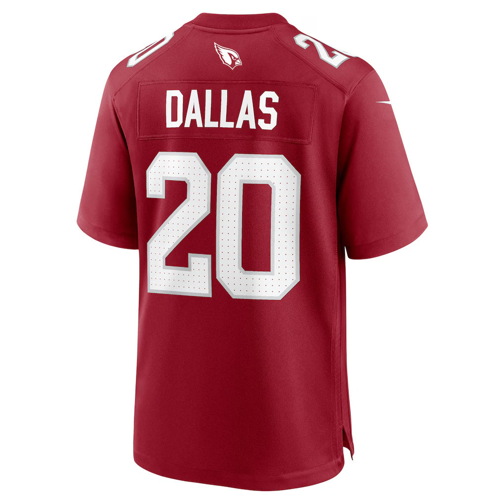 A.Cardinals #20 DeeJay Dallas Cardinal Team Game Stitched Football American Jersey