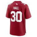 A.Cardinals #30 Darren Hall Cardinal Team Stitched Football American Jersey