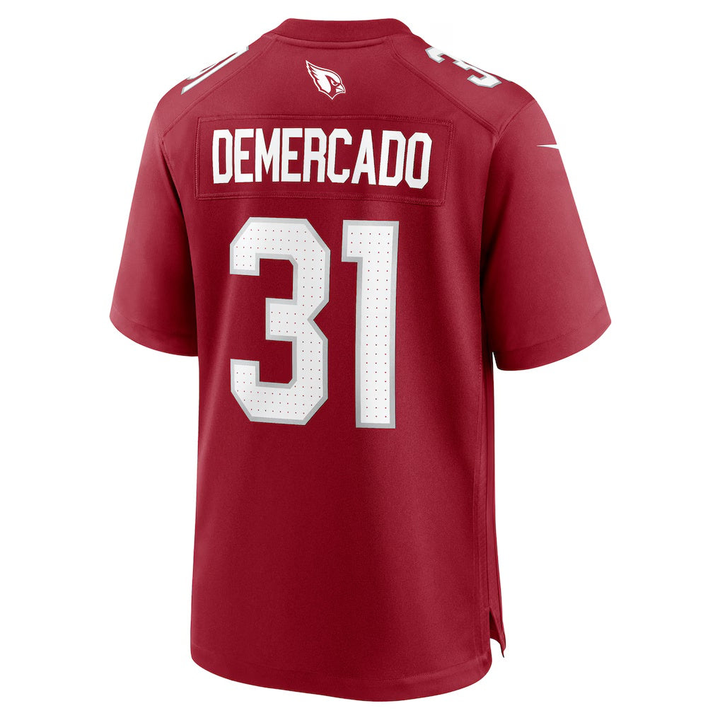 A.Cardinals #31 Emari Demercado Cardinal Team Game Stitched Football American Jersey
