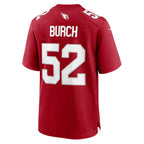 A.Cardinals #52 Jordan Burch Cardinal Team Game Stitched Football American Jersey