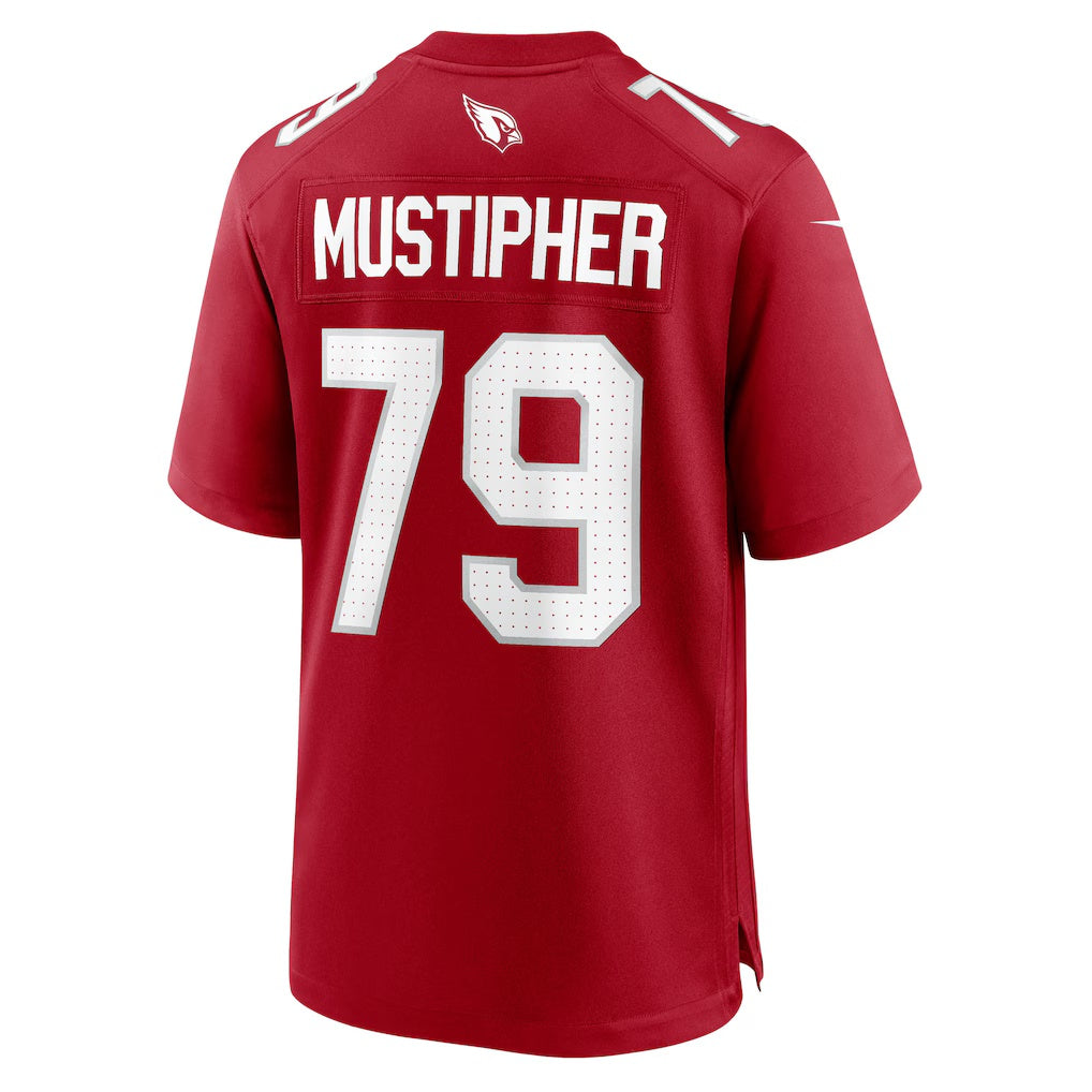 A.Cardinals #79 PJ Mustipher Cardinal Team Game Stitched Football American Jersey