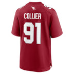 A.Cardinals #91 L.J. Collier Cardinal Team Game Stitched Football American Jersey