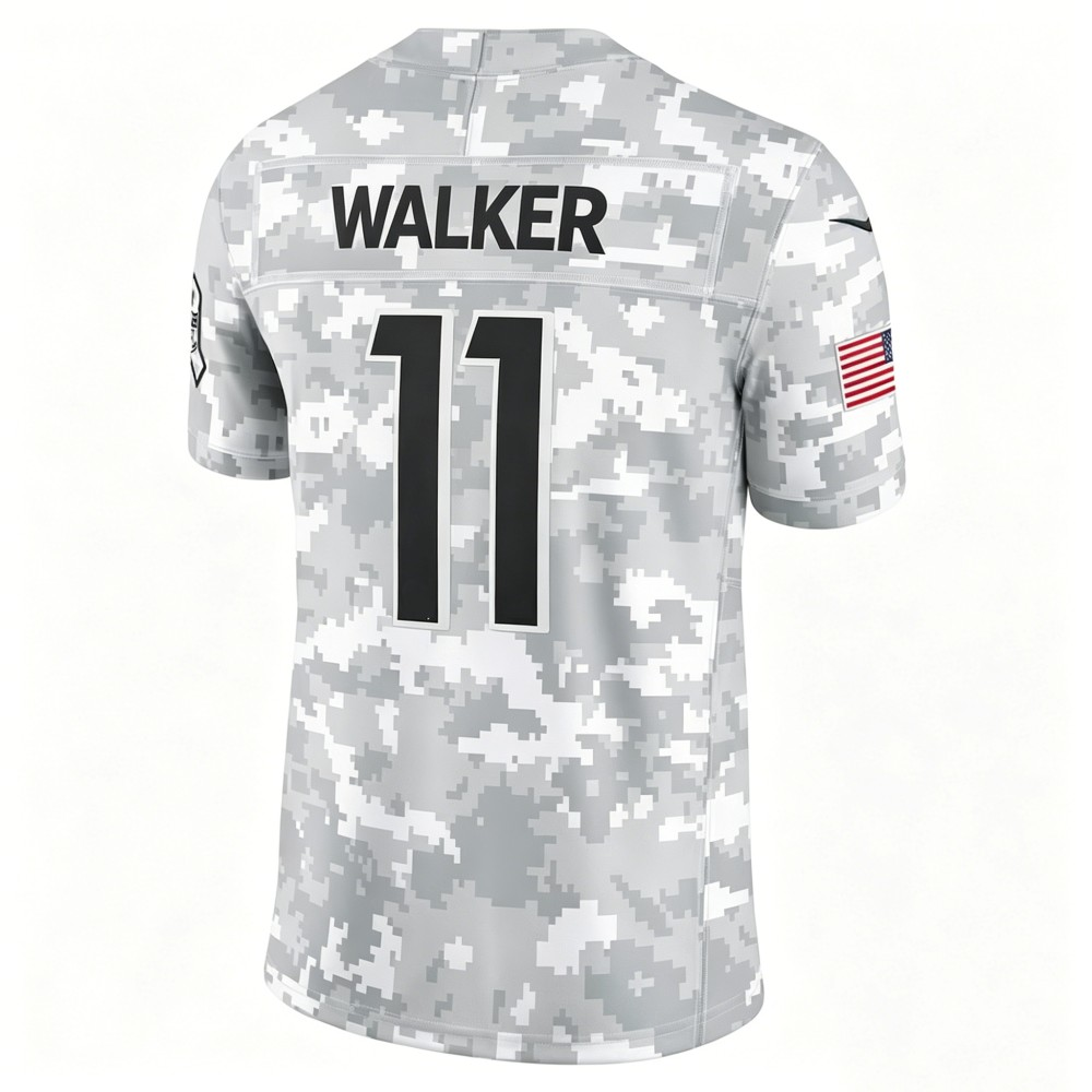 A.Falcons #11 Jalon Walker Camo 2024 Salute to Service Limited Football Stitched Jersey