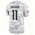 A.Falcons #11 Jalon Walker Camo 2024 Salute to Service Limited Football Stitched Jersey