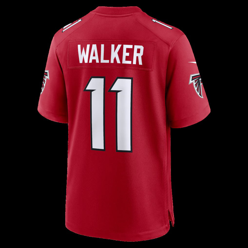 A.Falcons #11 Jalon Walker Red Game Stitched Football American Jersey